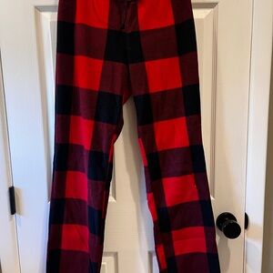 Old Navy Red and Black Plaid Lounge Pants